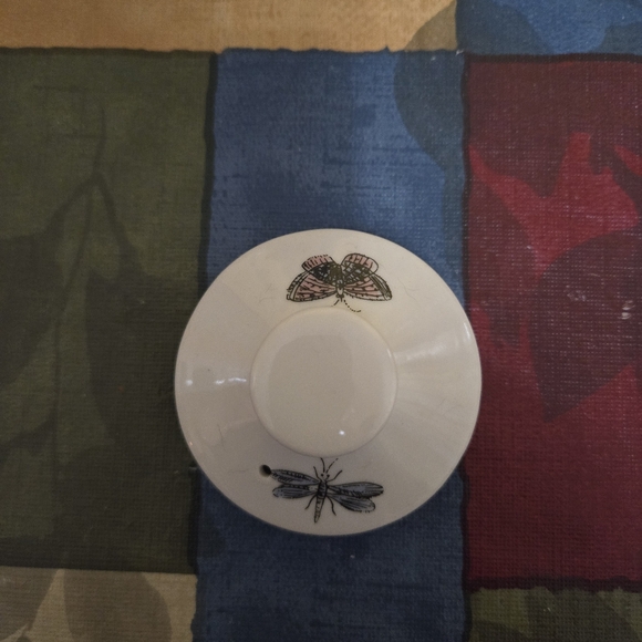 VINTAGE 1990 SHAFFORD TEAPOT HERB GARDEN FINE PORCELAIN 5"TALL + LID  RARE FIND - Picture 4 of 7